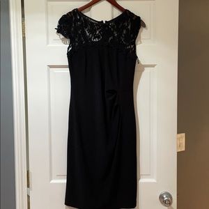 Black lace detail Adrianna Papell size 4 dress